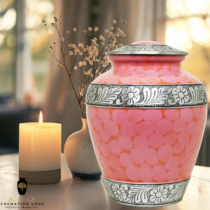 Urna Funeraria de Estilo Europeo Americano en Color Rosa Plateado para Cenizas Humanas, Capacidad de 220 Pulgadas Cúbicas, Ecológica, Duradera y con Diseño Personalizable - Product Image 4