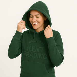 Sweat à capuche en molleton de coton 450 + GSM en relief personnalisé doux 100% coton | Pull lourd pour hommes et femmes | Fournisseur OEM - Product Image 5