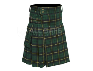 ผ้าอะคริลิคสัมผัสนุ่มสำหรับผู้ชายกระโปรงเซลติกปรับเข็มขัดได้ง่ายดีไซน์สตรีทแวร์สไตล์ยุโรป - Product Image 5