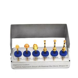 Lateral Abordagem <span class=keywords><strong>Sinus</strong></span> Lift Brocas Kit conjunto de 6 pcs Implante Dentário Cirúrgico Lateral Alargador Brocas Membrana <span class=keywords><strong>Sinus</strong></span> Lift 6 Pcs Kit