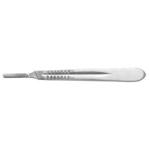 Manche de scalpel chirurgical en acier inoxydable, numéro quatre, réutilisable, ergonomique, manuel, stérilisation à haute température, certifié CE, modèle - Product Image 2