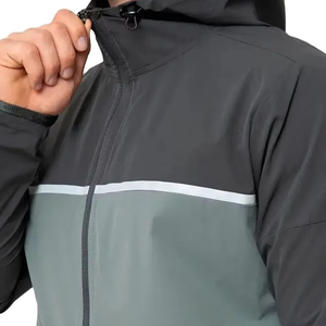 High Quality 2 Piece 100% Nylon Windbreaker Wholesale Long Sleeves Custom Logo Unisex Windproof Waterproof Windbreaker Sets - Product Image 3