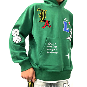 Sweat-shirts à capuche 100 % coton de haute qualité, personnalisés, design classique, faits main, impression en relief, fermeture éclair, 300 g, écologiques, collection 2025 - Product Image 4