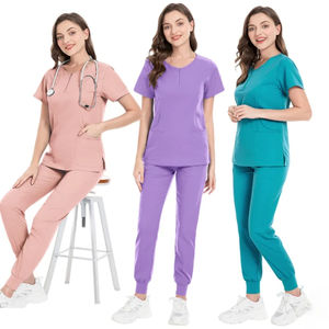 Conjuntos de Uniformes Médicos para Mujer, Pantalones Jogger de Algodón, Uniformes para Enfermeras, Ropa de Hospital Hecha a Medida, Suave, Elástica y Transpirable - Product Image 3