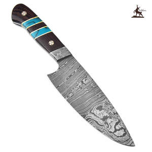 Couteau de Damas Couteau de chasse en acier de Damas Bowie de chasse de Damas - Product Image 4