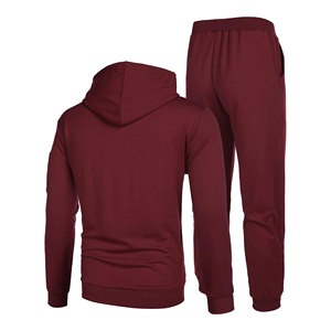 Vente en gros Survêtement léger en coton et polyester Ensemble pantalon de sport à capuche et de jogging pour hommes - Product Image 5