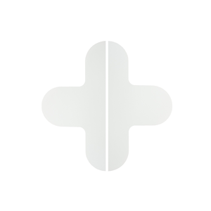 LongLife Rounded - Marcatura del Pavimento 90mm, Bianco, 50 pz / Confezione.- LGR-90-K-02 - Product Image 1