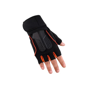 Gants d'haltérophilie rembourrés respirants antidérapants sangles de poignet réglables poignée de paume pour les amateurs de musculation de gym - Product Image 6