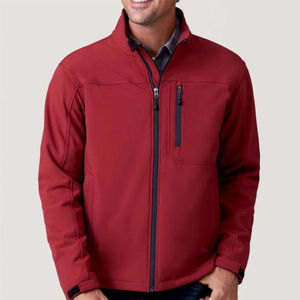 Nouvelle arrivée Veste softshell en cuir de veau Col montant Logo avant Durable Imperméable Respirant pour les sports de plein air Utilisation quotidienne Hommes - Product Image 6