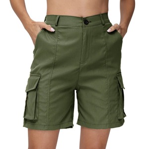 2024 femmes été Cargo Shorts solide décontracté poches plage pantalons courts Harajuku Chic pantalons courts tout Match Streetwear bas - Product Image 5