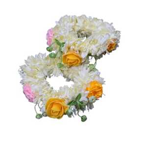 Brazaletes de Latón Tradicionales y a la Moda de la India, Gajra de Plástico, Joyería Artificial, Brazaletes de Boda para Mujeres y Niñas - Product Image 1