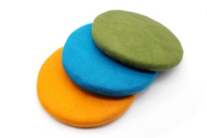 Set of 3 <b>Felt</b> Cushion - 35 cm Colorful Seat <b>Pad</b> - Eco-friendly <b>Felt</b> Mat - Soft and Warm Chair <b>Pad</b> - Product Image 2