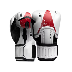 Guantes de boxeo personalizados de cuero de calidad superior de 8oz y 12oz para hombres y mujeres, entrenamiento impermeable de combate para MMA Muay Thai - Product Image 1