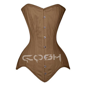 Corsé de algodón marrón vintage - Product Image 1