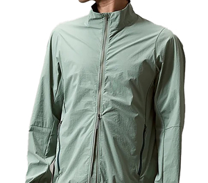 SPRINT SPORTS Unisex Full Zip Windproof Eco-Friendly Quick Dry <b>Cycling</b> <b>Jacket</b> Long Sleeve Mustard Color 100% Polyester Adult - Product Image 5