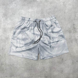 Verano nuevo diseño ropa deportiva pantalones cortos para hombre logotipo personalizado impreso peso ligero hombres gimnasio pantalones cortos nueva serigrafía hombres 100% algodón - Product Image 4