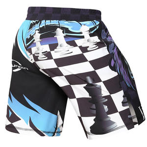 MMA BJJ Shorts pour hommes, short Muay Thai imprimé, entraînement de combat, caleçons de boxe, entraînement croisé, short d'entraînement - Product Image 1