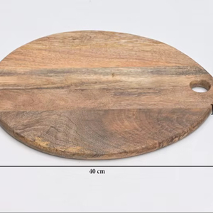 Planche à découper en teck massif, surface résistante à l'eau, durable, utilisation sûre pour la cuisine, exportée d'Inde - Product Image 1