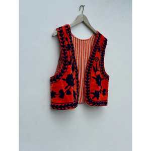 Chaleco de Terciopelo Estilo Boho para Mujer, Bordado a Mano, Forrado de Algodón, Prenda de Moda para Festivales, Primavera e Invierno - Product Image 3