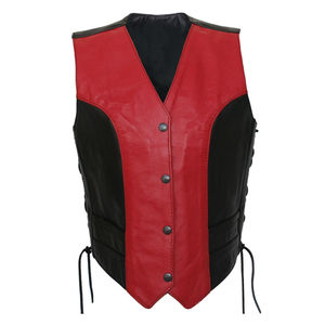 Direct Factory Best Quality <b>Black</b> Leather Racing <b>Vest</b> for Men Casual Plus Size Winter Features Men's <b>Vests</b> & Waistcoats - Product Image 5
