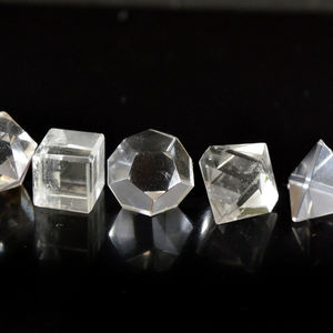 7 piezas de cuarzo transparente blanco Natural, sólidos platónicos, juego de geometría curativa geométrica sagrada, Kit de esfera de cristal para principiantes, cubo Merkaba - Product Image 1