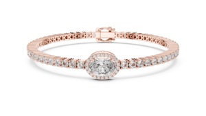 Bracelet tennis en or jaune et blanc massif 18 carats certifié VDS IGI, 16,9 g, cadeau de luxe pour elle avec diamants de culture - Product Image 6