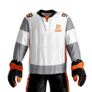 Tenue de hockey sur glace la plus populaire avec design imprimé personnalisé, couleurs sur mesure, vêtements de sport de haute qualité, soldes, grandes tailles - Product Image 4