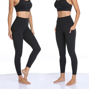 Leggings de yoga taille haute pour femmes, sans couture, avec poches, pour la gym et l'entraînement - Product Image 4