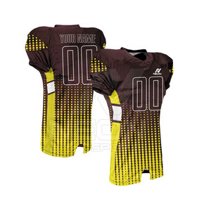 Uniforme de football américain respirant de haute qualité à bas prix, 100% polyester, pour vêtements de sport pour hommes adultes - Product Image 2
