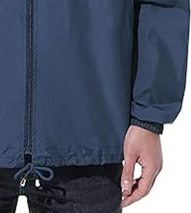 Ropa al aire libre Chaquetas de lluvia impermeables Hombres Chaqueta cortavientos con capucha transpirable personalizada cargada por Dress Sports - Product Image 3