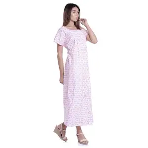 2023 coton robes femmes longue Maxi été décontracté à manches courtes indien artisanat femmes coton nuisette