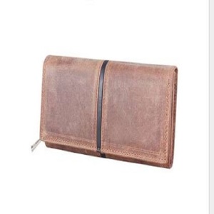 Portefeuille en cuir véritable de qualité supérieure pour femmes doublure en coton à fermeture à bouton-meilleur prix du fournisseur indien - Product Image 1