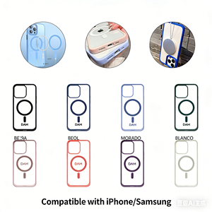 Funda Magnética para Teléfono con Diseño Empresarial de TPU+PC, Soporte Invisible para Cámara, Anillo Magnético, para las Series 11-16/S24, Transparente y Resistente a Impactos - Product Image 5