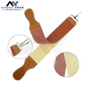 Maquinilla de afeitar recta Premium Strop correa de afilado de cuero barberos herramienta de afilado de cuero genuino de alta calidad Borde de precisión - Product Image 4