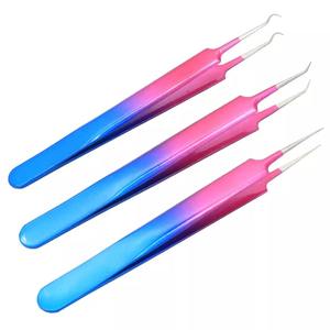 แหนบสำหรับต่อขนตา,แหนบถอนขนตาติดโลโก้ตามสั่งทำจากสเตนเลสสตีลดีไซน์2022New - Product Image 1