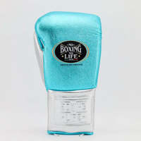 No Boxing No Life Guantes de Boxeo Profesionales de Cuero Vacuno con Cordones, Acolchado Grueso de 4 Capas, Transpirables, que Absorben la Humedad, Dedos Completos