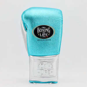 Guantes de Boxeo Profesionales de Cuero Vacuno con Cordones, Sin Boxeo No Hay Vida, Acolchado Grueso de 4 Capas, Absorbe la Humedad, Dedos Completos - Product Image 2