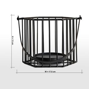 Bougeoir de table élégant Lanterne décorative Pilier Votive Stand Design rustique moderne pour une ambiance de maison confortable - Product Image 4