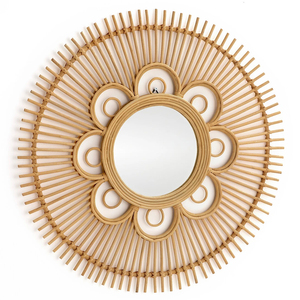 Grossiste Fournisseur Rotin Miroir-Rotin Mur Miroir Maison, Hôtel, Restaurant Décoratif Du Vietnam Meilleur Prix - Product Image 6