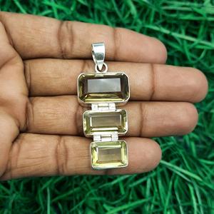 Wholesale Lemon Topaz Pendant 925 Sterling Silver Gemstone <b>Jewelry</b> <b>Handmade</b> <b>Jewelry</b> for Women High-Quality 925 Sterling Silver - Product Image 1
