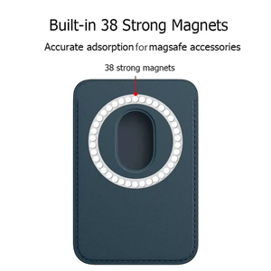 Tarjetero de cuero magnético para Mag Safe Phone 15 14 16 13 12 Pro Max Mini Plus con ranuras para tarjetas <span class=keywords><strong>MacSafe</strong></span> animadas - Product Image 4