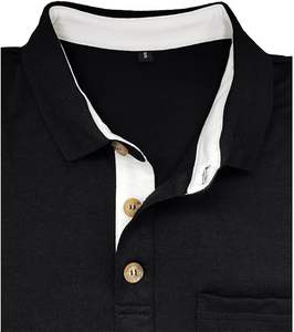 Camiseta de Golf Básica de Manga Corta para Hombre 2025, de Alta Calidad, Transpirable, con Bordado, de Poliéster/Algodón Sólido - Product Image 5