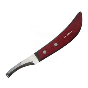 Herramientas de Herrador, Cuchillo para Cascos de Acero Inoxidable Reutilizable, Súper Afilado, para Diestros, Mango de Madera, Herramienta Profesional para un Corte Preciso - Product Image 2