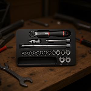 Usag 18-Piece <b>Ratchet</b> Set with Polygonal <b>Sockets</b> and Inserts for <b>Socket</b> Product Use - Product Image 3