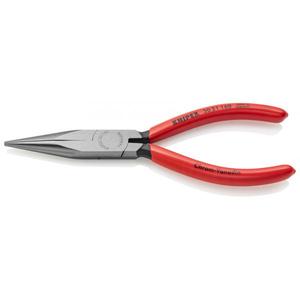 คีมปากยาว Knipex สีดำ หัวเคลือบอะทราเมนต์ ด้ามจับเคลือบพลาสติกขัดเงา ปากคีมแบบครึ่งวงกลม - Product Image 1