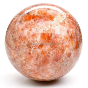 Kinggems Wholesale Natural High Quality Feng Shui Sunstone Gemstone <b>Spheres</b> Top Polished <b>Crystal</b> Ball for Love for Home Decor - Product Image 1