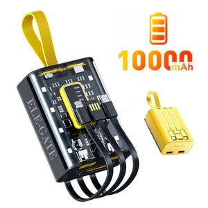 Batterie externe intelligente 10000mAh avec affichage numérique LED, veilleuse, batterie Li-Polymère en plastique, sortie 5W/18W, 3A, Japon, 50000mAh - Product Image 2