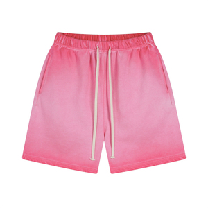 Premium <b>Men</b> <b>Pink</b> Acid Wash Sweat <b>Shorts</b> Custom Logo Vintage Garment Dyed Fleece Mesh <b>Shorts</b> Casual Streetwear Workout <b>Shorts</b> - Product Image 1