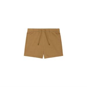 Short en polaire marron classique pour femme confortable et léger avec ceinture élastique pour les entraînements d'été High Street Style - Product Image 1