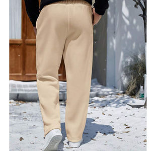 Men Regular Fit Elastic Waist Straight Leg Long Pant With Pocket <b>Lightweight</b> Breathable Outdoor Work <b>Trousers</b> - Product Image 3